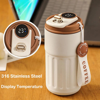 Thermora™ - Smart Display Coffee Cup
